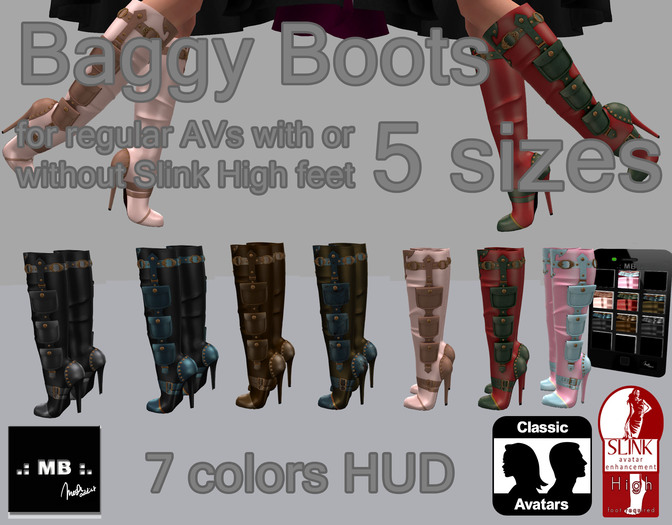 .: MB :. Baggy Boots w/HUD for reg. AV and for Slink High Feet