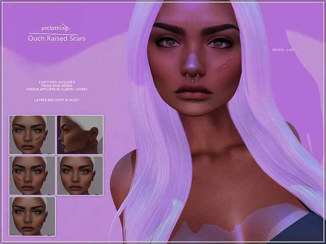 prclothing. Ouch Raised Scars Pack