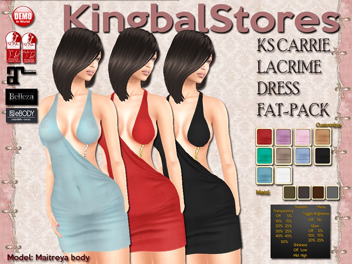 KS OUTFIT CARRIE LACRIME DRESS FAT-PACK