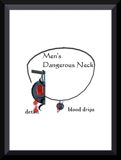 Blood Jewel Necklace Mns Sz