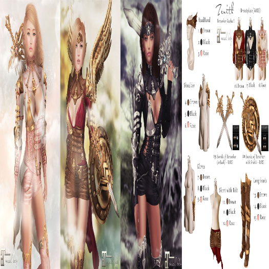 =Zenith=Berserker Shoulder(Brown) Maitreya