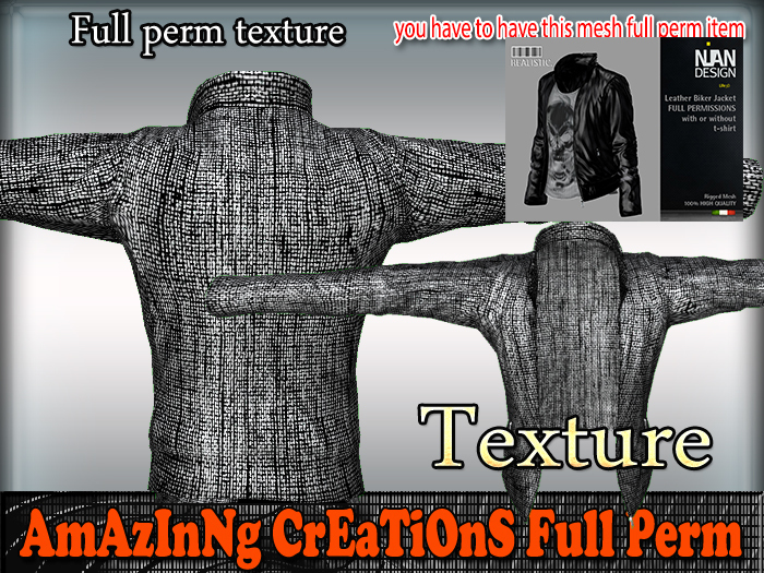AmAzInG CrEaTiOnS Texture Leather-Jacket 52