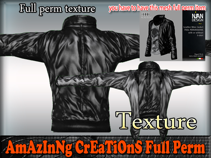 AmAzInG CrEaTiOnS Texture Leather-Jacket 58