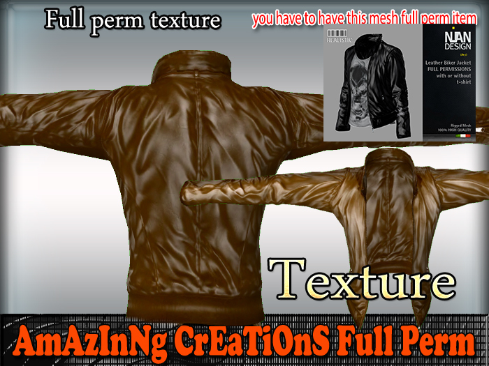 AmAzInG CrEaTiOnS Texture Leather-Jacket 63