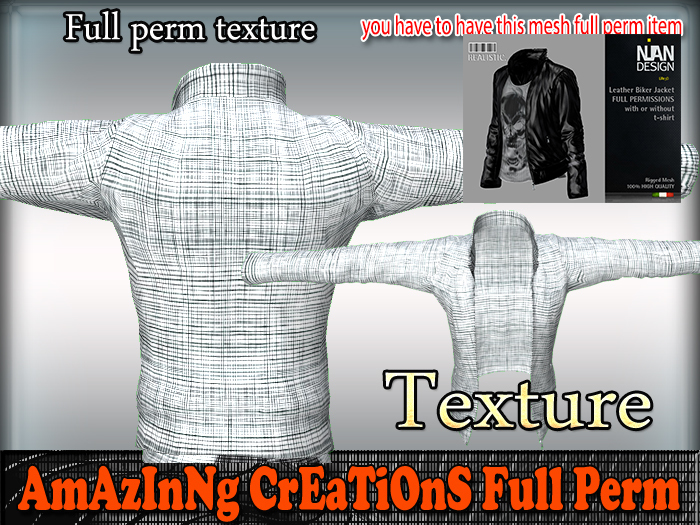 AmAzInG CrEaTiOnS Texture Leather-Jacket 65