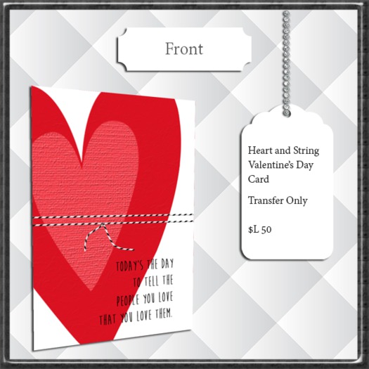 ~FS~ Heart and String Valentine's Day Card
