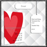 ~FS~ Heart and String Valentine's Day Card