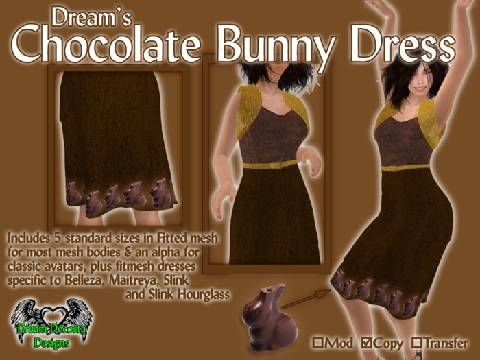 Dream's Chocolate Bunny Dress