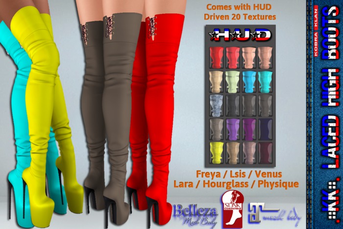 .::M::. Laced High Boots