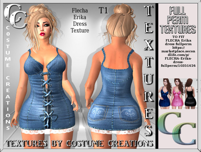 FLECHA ERIKA DRESS TEXTURE TD1- FULL PERM TEXTURES