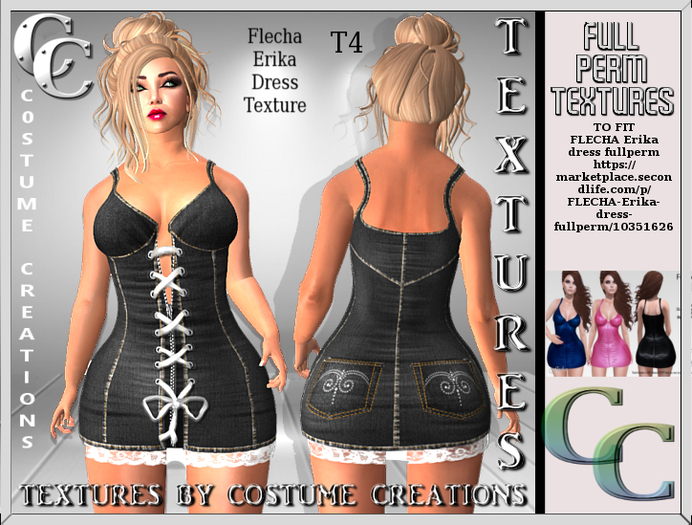FLECHA ERIKA DRESS TEXTURE TD4- FULL PERM TEXTURES