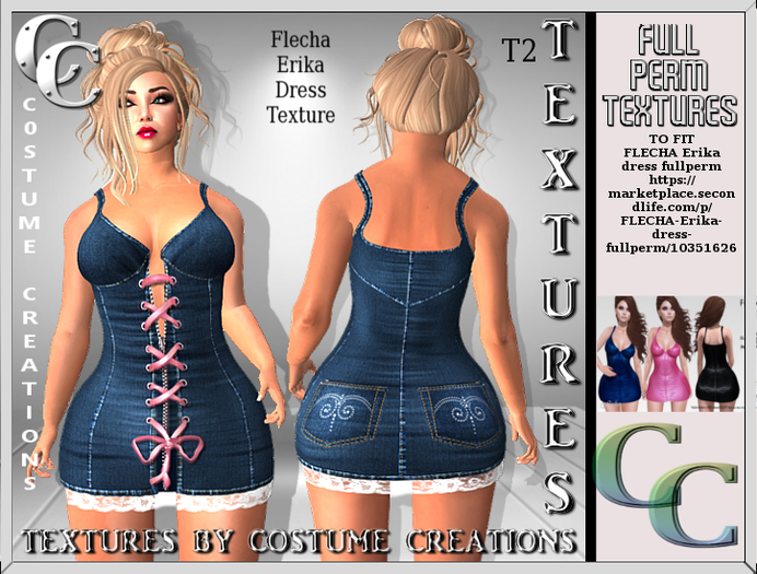 FLECHA ERIKA DRESS TEXTURE TD2- FULL PERM TEXTURES