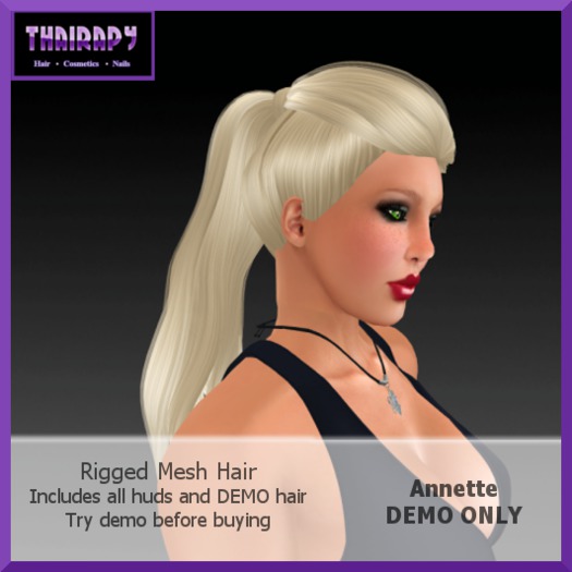 tHAIRapy Annette Hair - DEMO All Huds