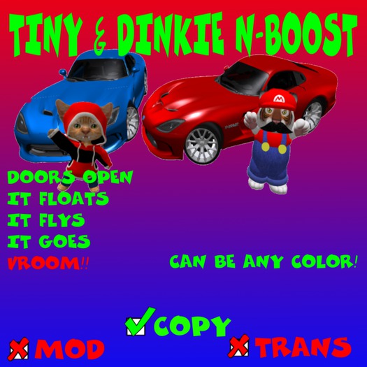 TINY & DINKIE MESH N-BOOST CAR(BOXED)