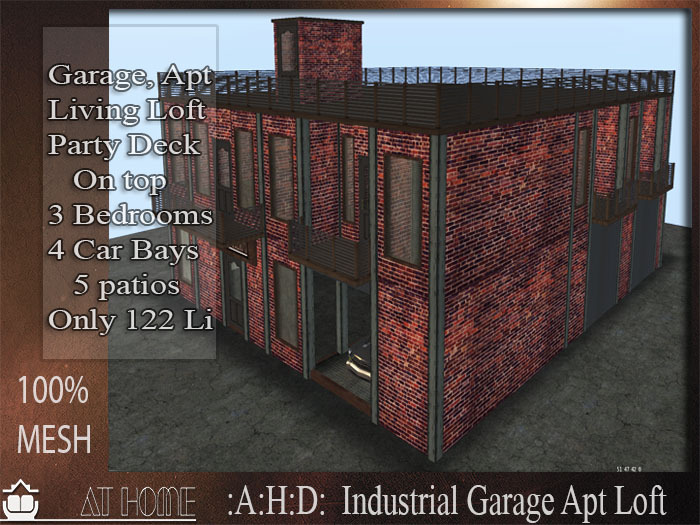:A:H:D: Garage Industrial Apt Loft (Boxed)