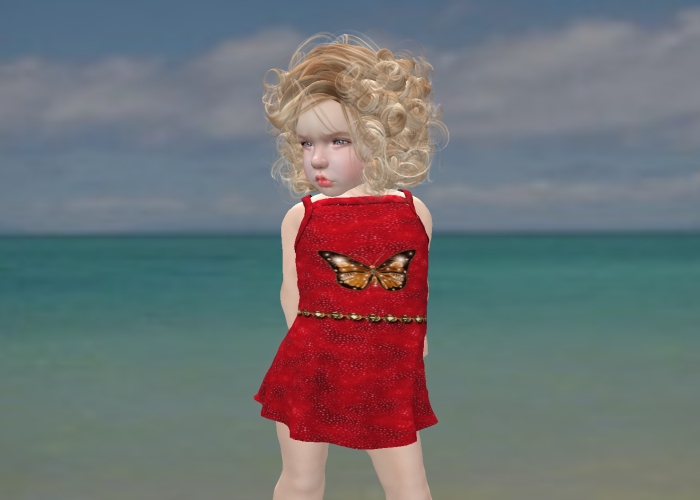 [K&D]  Red Butterfly Dress - DEMO