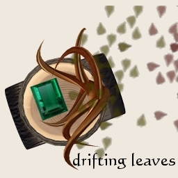 Druid Ring with leaves