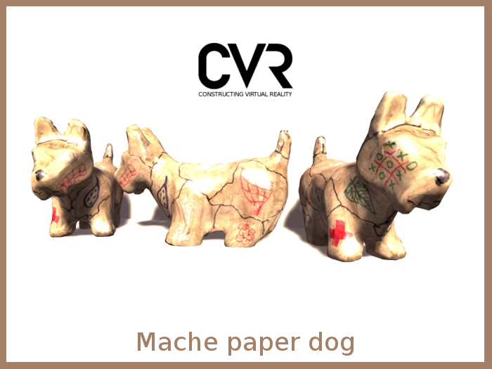 Paper mache dog