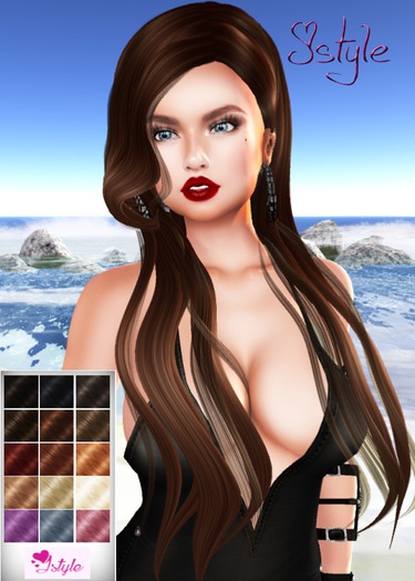 ::MESH HAIR PACK HUD::KAMILA MULTICOLOR::