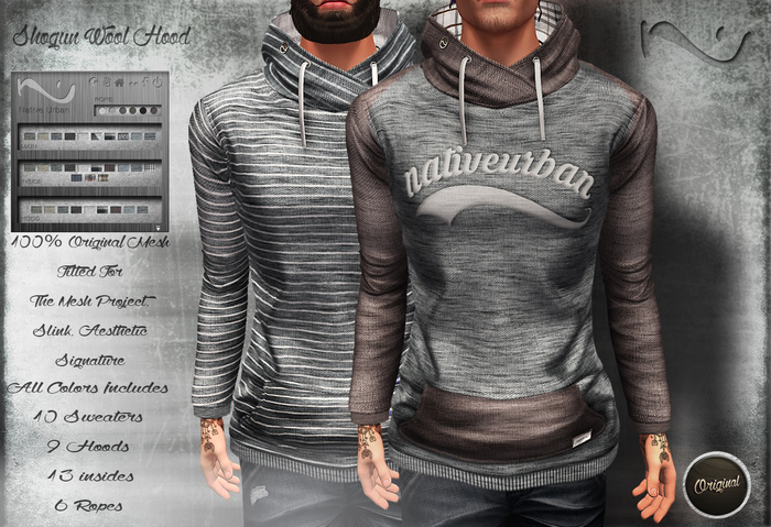 -NU- Shogun Wool Hood All Colors