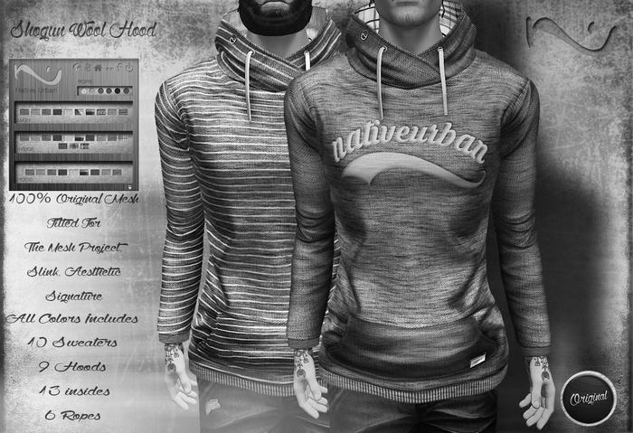 -NU- Shogun Wool Hood All Colors DEMO