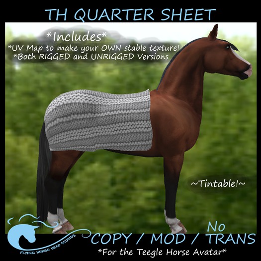 Teegle Horse Quarter Sheet Blanket