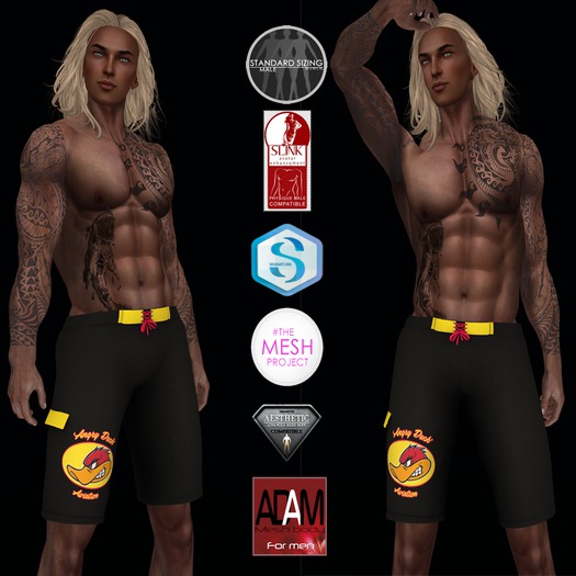 Pray 4 Surf ANGRY DUCK BOARDSHORTS