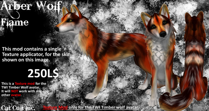 Cat Cult Inc. Arber Wolf Flame (boxed)