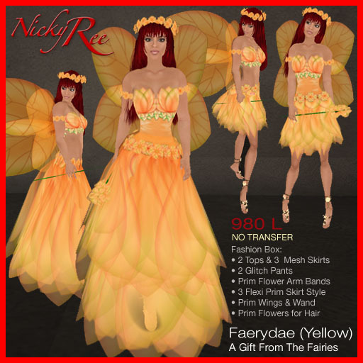 Nicky Ree Gown - Faerydae (Yellow)