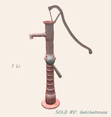 dust bunny . garden pump . pink