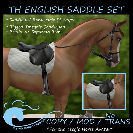 Teegle Horse English Saddle Set