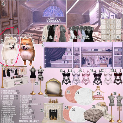 Birdy - Boudoir - Pom - Snow [BOX] RARE