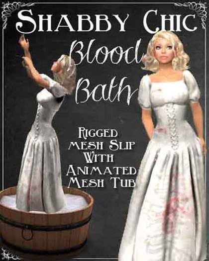 Shabby Chic White Blood Bath