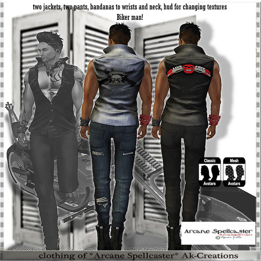 Biker Man W/H *Arcane Spellcaster*Ak-Creations