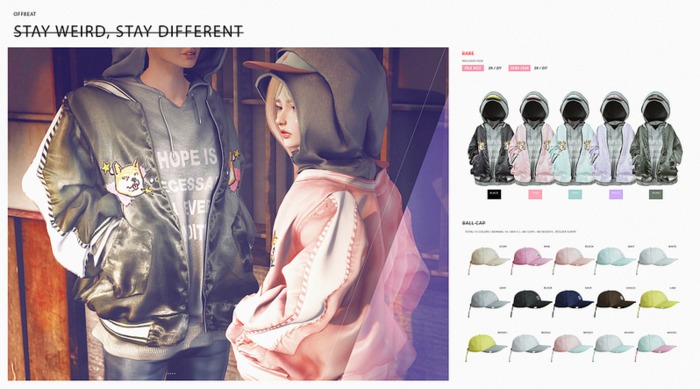 . offbeat . Stay Weird, Stay different : Ballcap ivory