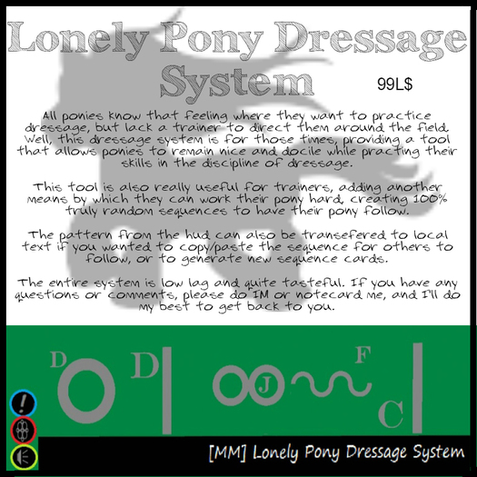 [MM] Lonely Pony Dressage System v1.2