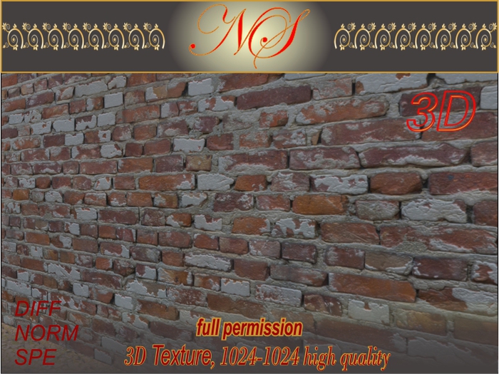 N_s 3d texture Brickwork BW005