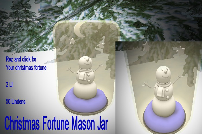 Christmas Fortune Mason Jar