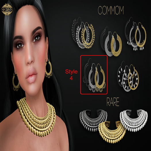-SECRETS-Marrocos Earring 4 - Gold