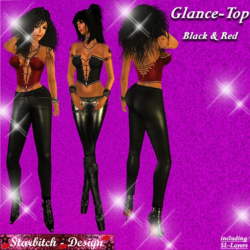 Glanz-Top Black+Red (including Omega-Applier)