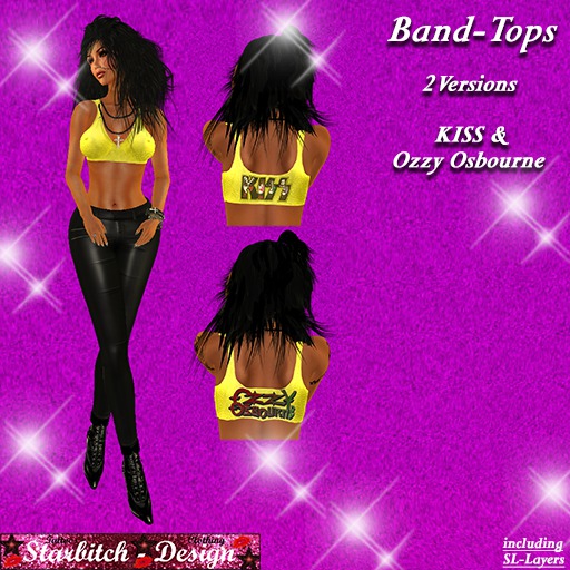 Band-Tops KISS + Ozzy Osbourne (including Omega-Applier)