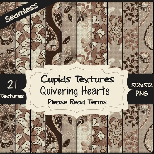 *Cupids Textures * 21 QUIVERING HEARTS
