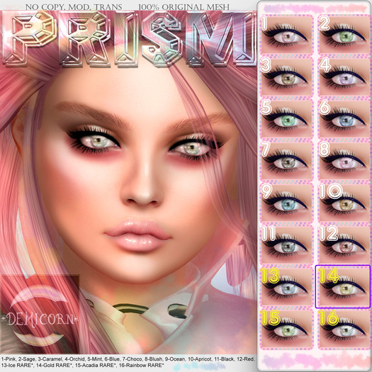 {Demicorn} Prism Eyes - Gold RARE