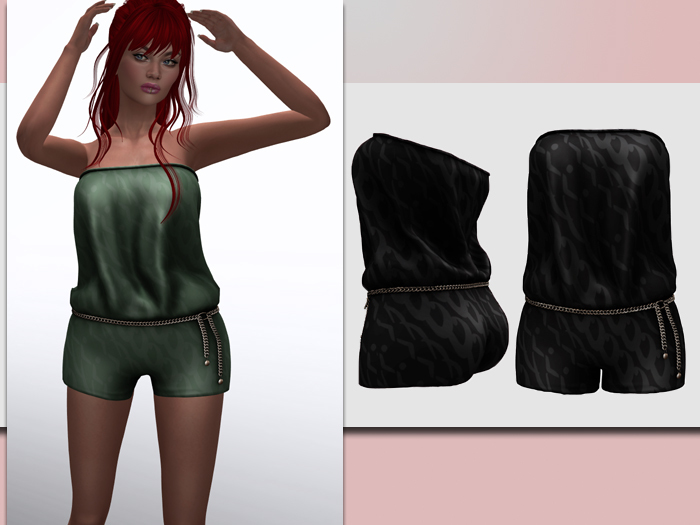 TF: Batik Romper Black