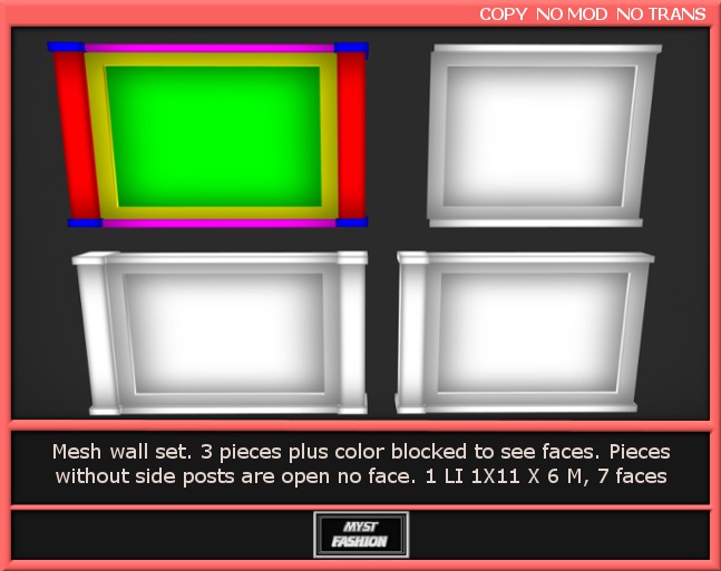 *MF* 3 Piece Store Wall Set - Boxed