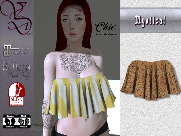 {V}-{D} Chic Off Shoulder Top [Mystical]