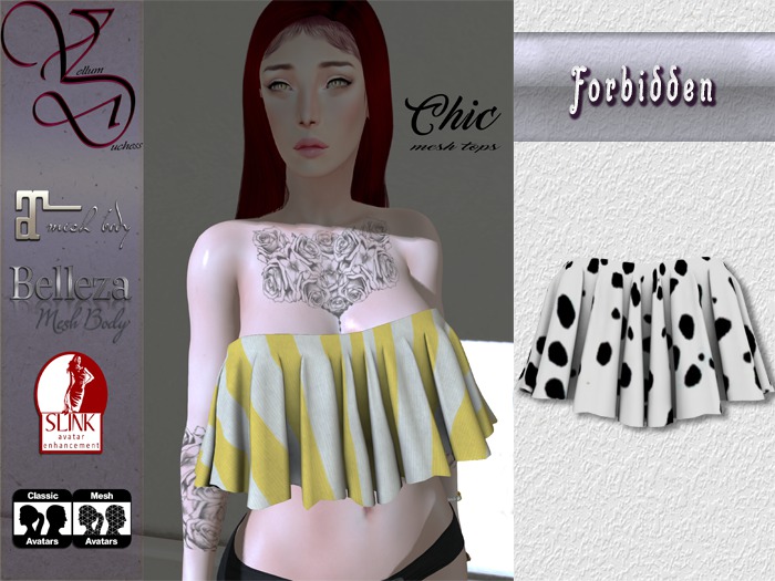 {V}-{D} Chic Off Shoulder Top [Forbidden]