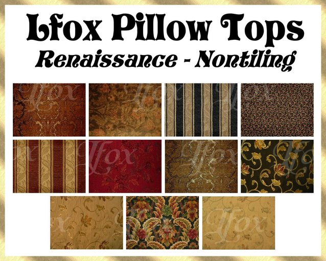 lfox Pillow Tops - Renaissance (boxed)