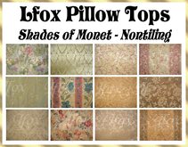 lfox Pillow Tops - Shades of Monet (boxed)