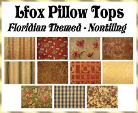 lfox Pillow Tops - Floridian Themed (boxed)